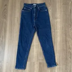 COHINA ダークブルーハイウエストデニム