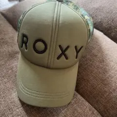 ROXY キャップ カーキ カモフラ柄 メッシュ
