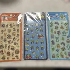 ディズニー ぷくぷくシール 3枚セット