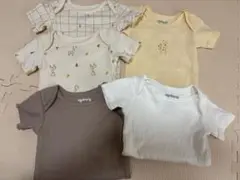 agabang 半袖ロンパース6-9M 5枚セット