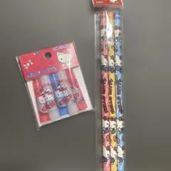 新品ハローキティ 2B鉛筆と鉛筆キャップセット