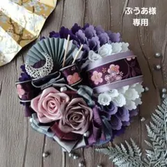 ＊528＊布リース　端午の節句リース　フラワーリース　玄関リース　兜