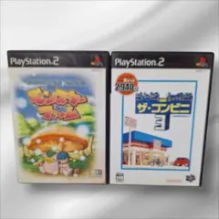 PS2　ソフト　ザ・コンビニ3　モンスターファーム　2本セット　まとめ売り