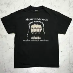 USA製 マリリンマンソン BELIEVE ビリーブ 黒 バンド Tシャツ XLのサムネイル