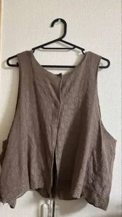 サマンサモスモス　kazumiコラボ　リバーシブルベストモカ　新品未使用タグ付き