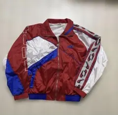 90s PUMA ナイロンジャケット M 赤 青 白 ユーロ ヴィンテージ