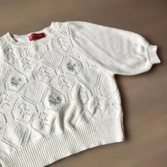 【花柄刺繍】repipi armario カーディガン S レピピ バルーン袖