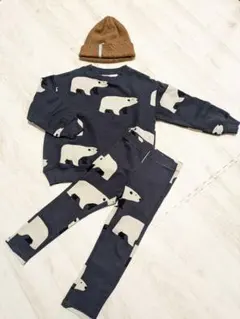 【即購入禁止】Zarababy しろくま柄セットアップ サイズ注意！