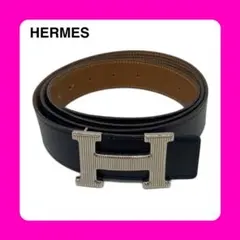 美品 エルメス Hバックル レザー ヴォースイフト 70 ベルト ブラック 白 美品 エルメス Hバックル レザー ヴォースイフト 70 ベルト ブラック