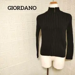 ジョルダーノ ハイネック ジップアップ ニット 小さいサイズ 厚手 洗える XS