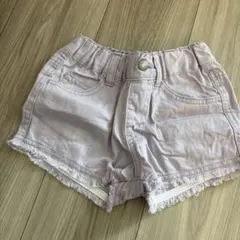 BREEZE薄紫 フリンジ付きショートパンツ 90