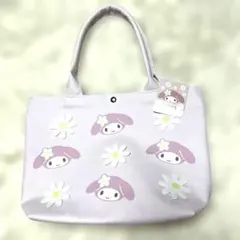 My Melody 花柄トートバッグ新品未使用マイメロピンクサンリオカバンキッズ
