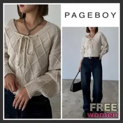 ページボーイ レースアップ2WAYショート オフホワイト