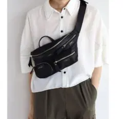 美品 PECHINCHAR ペシンシャ ショルダーバッグ ボディバッグ 黒