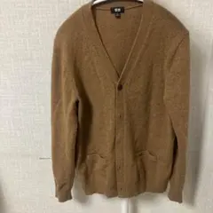 ユニクロ　ラムウールカーディガン