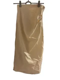 一点もの✨クリーム色 タイトスカート シワ加工