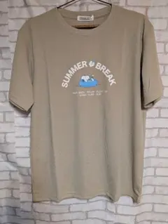 【新品/未使用】PEANUTS 半袖Tシャツ 吸汗速乾 ベージュ Lのサムネイル