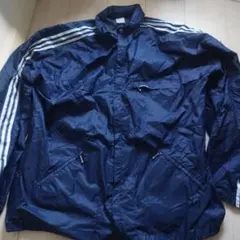 アディダス　Adidas　ネイビー ナイロンジャケット