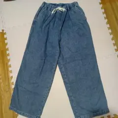 ウエストゴム デニム パンツ 秋冬用