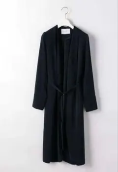 【美品】ユナイテッドアローズ　ネイビー　薄手ロング春コート　Free