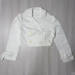 Rosafelice ジャケット　ショート　クロップド丈　ホワイト　白　S相当