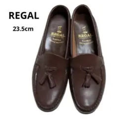 REGAL リーガル レディース プレーントゥ 23.5cm ダークブラウン 茶