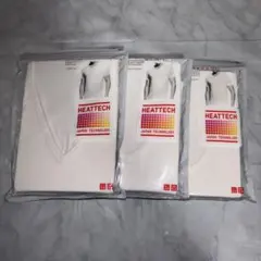 ユニクロ ヒートテック Vネック Tシャツ 3点セット