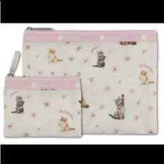 LeSportsac 猫×桜 ポーチ MAQUIA レスポートサック マキア