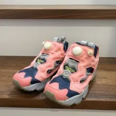 Reebok インスタポンプフューリー 23cm ピンク ネイビー
