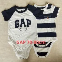 baby GAPロンパース2枚セット 6-12M