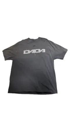 ダメージ加工刺繍Tシャツ ダークグレー L