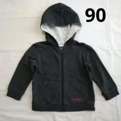 【SLAPSLIP】ジップアップパーカー♡グレー♡90♡レース♡アウター♡綿のサムネイル