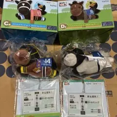 タイトーくじ C賞テーオーロイヤルD賞ゴールドシップと馬券風キーホルダー2個
