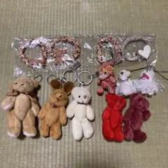 テディベア　くまのマスコット ７個＋おまけハンドメイド