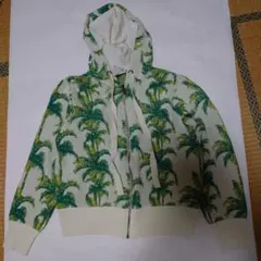 Desigual パームツリー柄 ジップアップ パーカー