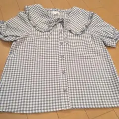 JENNI チェック柄 半袖ブラウス160サイズ