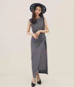 RANDERBOO Layered wrap set op グレー