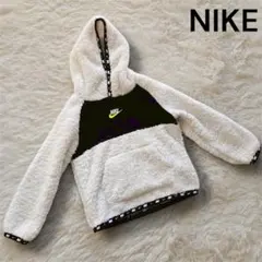 【NIKE ナイキ】 ボアパーカー キッズ 2T フーディー ワンポイントロゴ