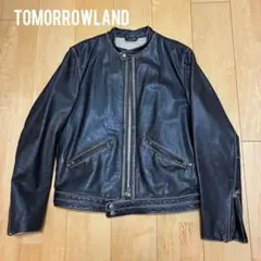 TOMORROWLAND レザージャケット 羊革 メンズ セール】 【別注】DENIM×TOMORROWLAND ラムレザーダブル
