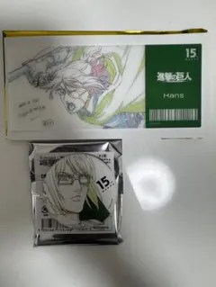 進撃の巨人 MAPPA 15th 缶バッジ クリアカード ハンジ