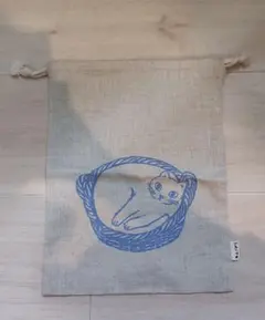猫の巾着