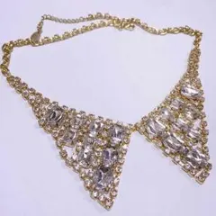 LOWRYSFARM 付け襟 ビジュー ネックレス