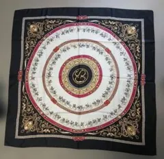 青*花様 オークション　シルク大判スカーフ　90cm×90cm