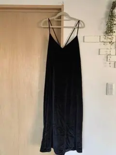 アメリカンホリック ベロアキャミワンピース