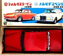 1960年代「メルセデス ベンツ250SE」ブリキカー　箱付き(市村商店製)のサムネイル