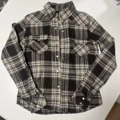 長袖シャツ チェック柄　INGNI ブラウン