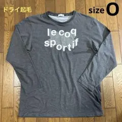 ルコックスポルティフ　メンズ長袖プリントTシャツ／O／グレー