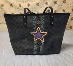 COACH リバーシブルトートバッグ　リメイク等に