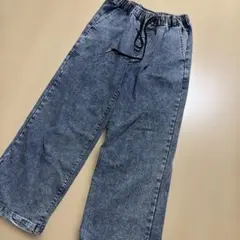 ピンクラテ ケミカルウォッシュ ジーンズ　140cm