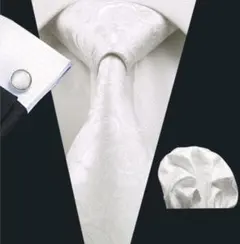 ワンタッチネクタイ 3点セット パーティ 結婚式 フォーマル ボタニカル